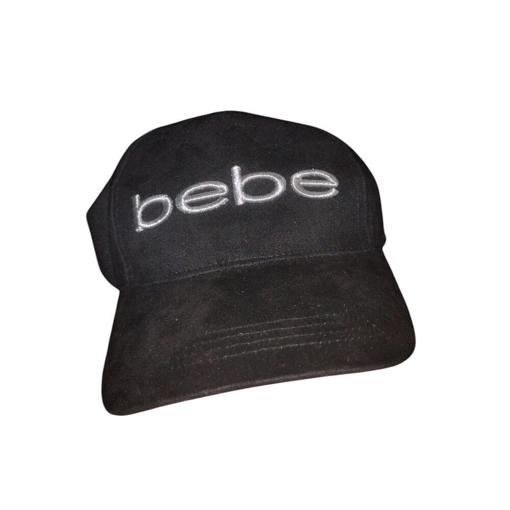 V56-BEBE brand hat black adjustable strap-back cap